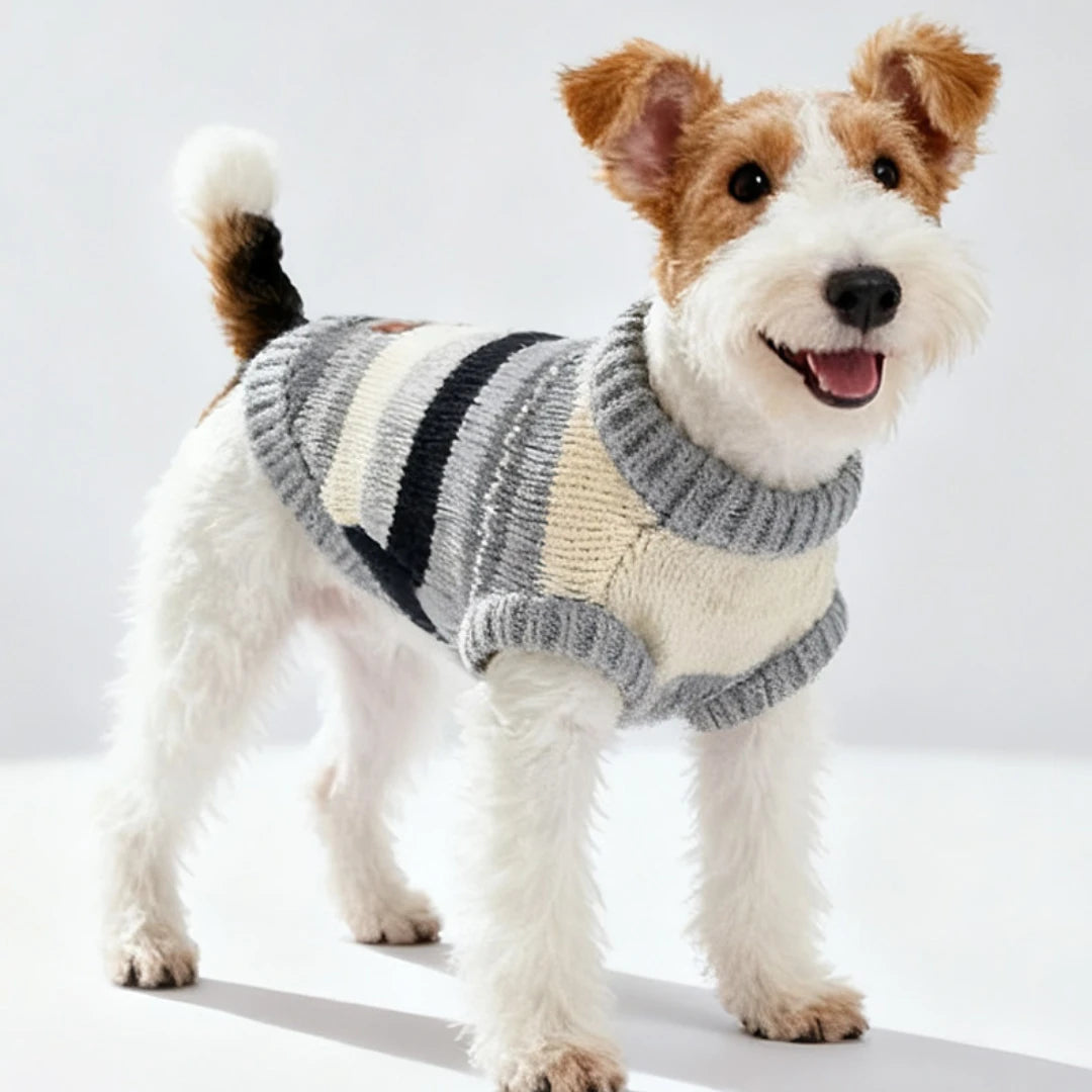 Cozy Stripe Pet Sweater Vest