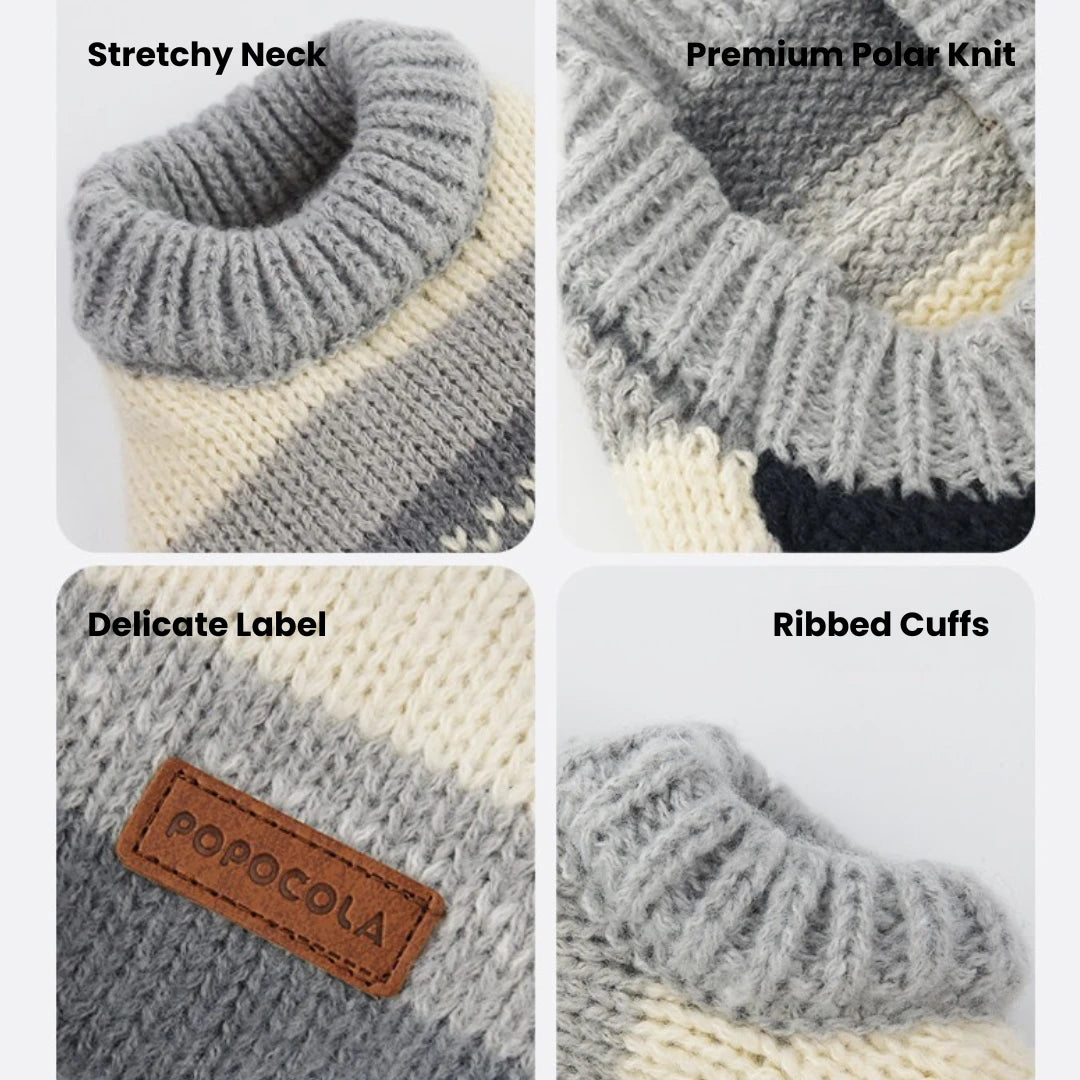 Cozy Stripe Pet Sweater Vest