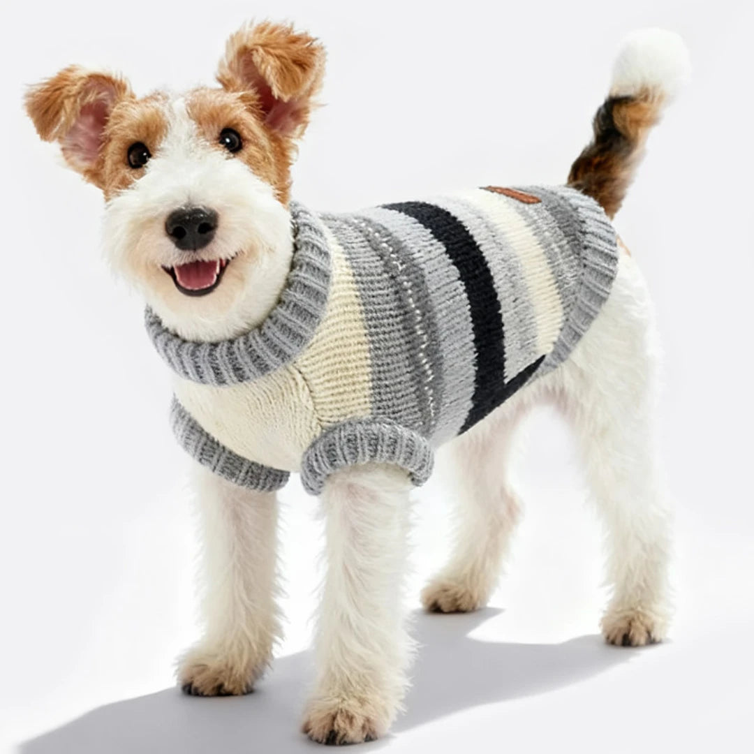Cozy Stripe Pet Sweater Vest