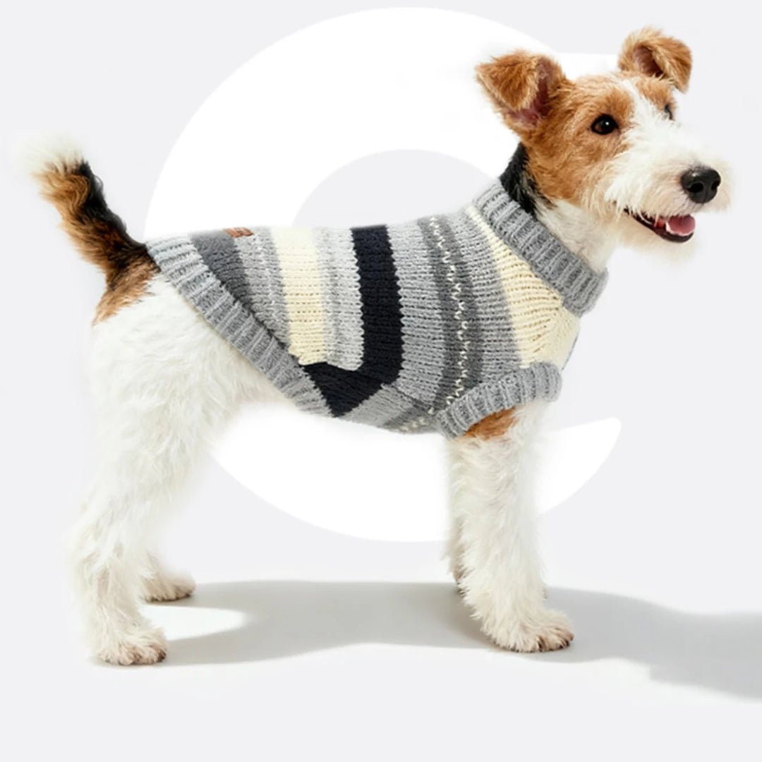Cozy Stripe Pet Sweater Vest