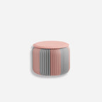 Eco Paper Folding Stool - Grey / Pink