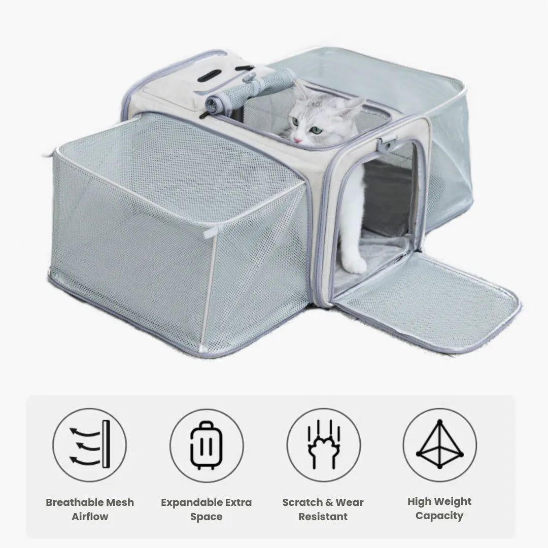 Roomier Dual Expandable Airline Pet Carrier