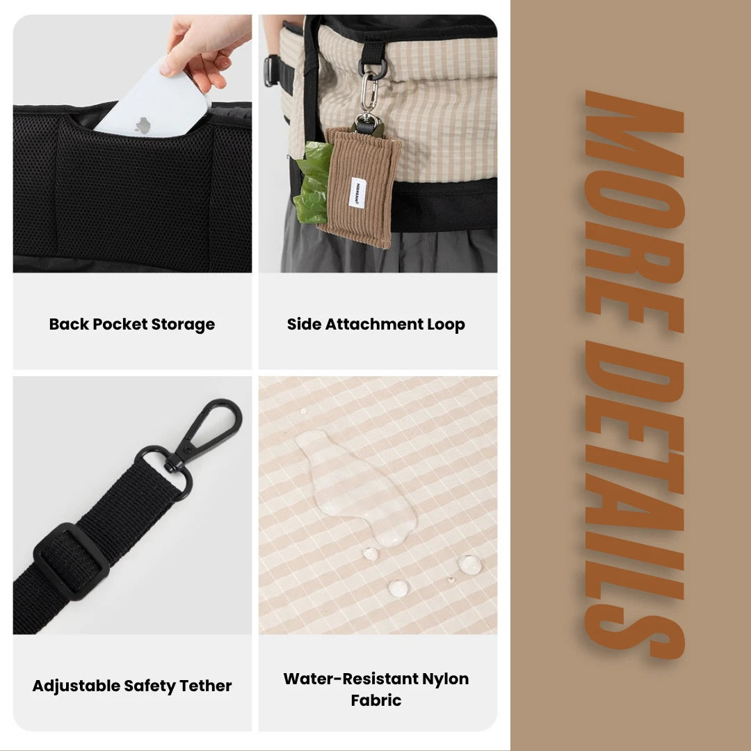 Easy-Carry Pet Hip Seat Carrier