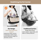 Easy-Carry Pet Hip Seat Carrier