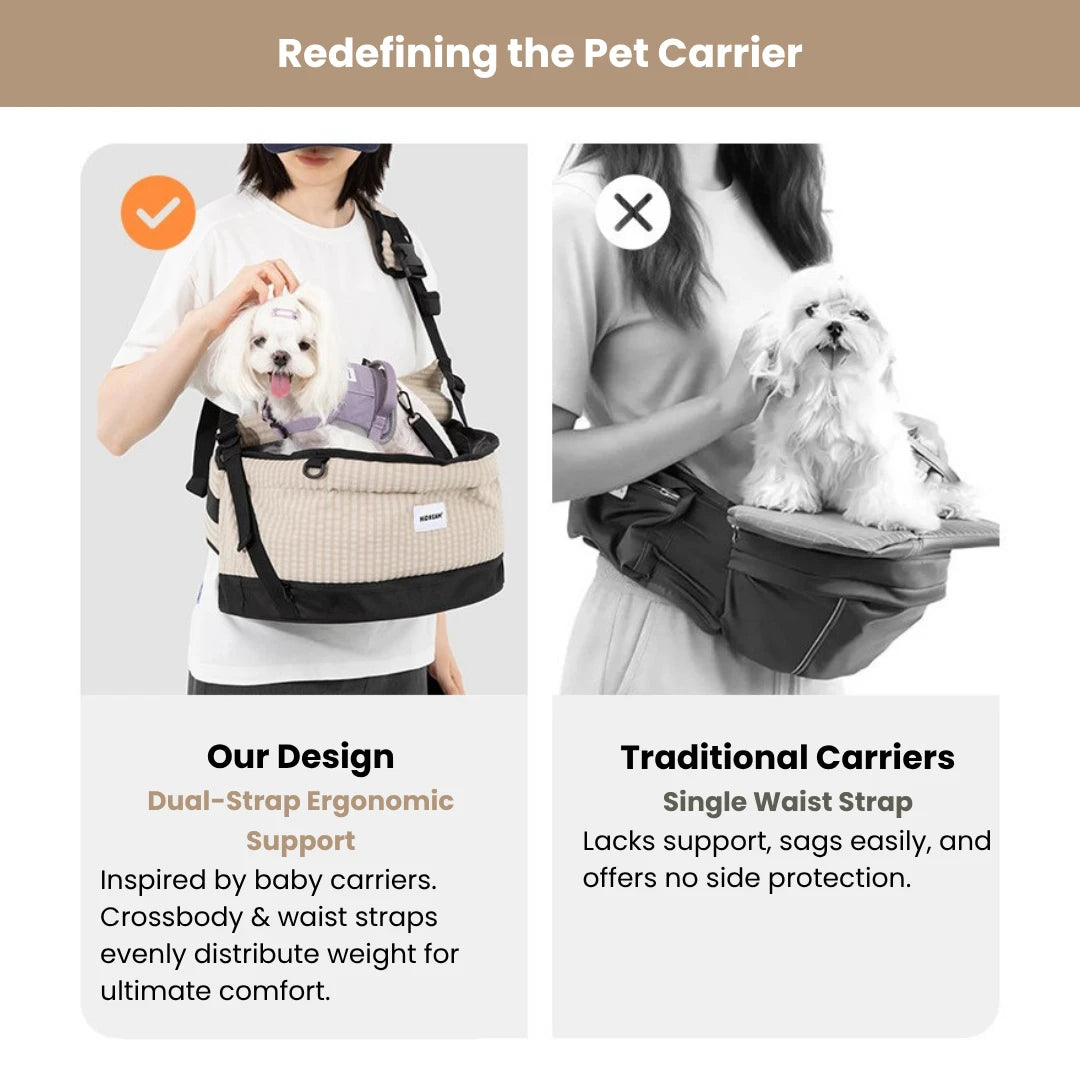 Easy-Carry Pet Hip Seat Carrier