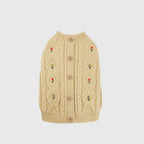 Floral Cable Knit Sweater