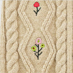 Floral Cable Knit Sweater