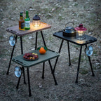 Folding Camp Side Table-Adjustable Height