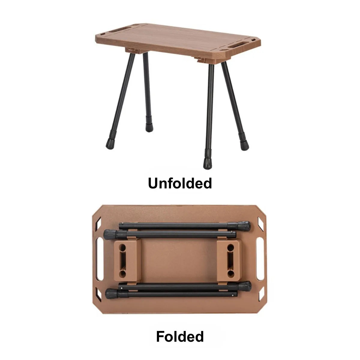 Folding Camp Side Table-Adjustable Height