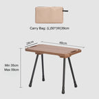 Folding Camp Side Table-Adjustable Height