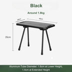Folding Camp Side Table-Adjustable Height