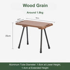 Folding Camp Side Table-Adjustable Height