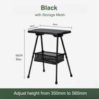 Folding Camp Side Table-Adjustable Height