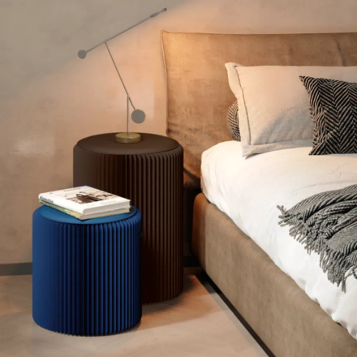 Eco Paper Folding Stool - Dark Brown