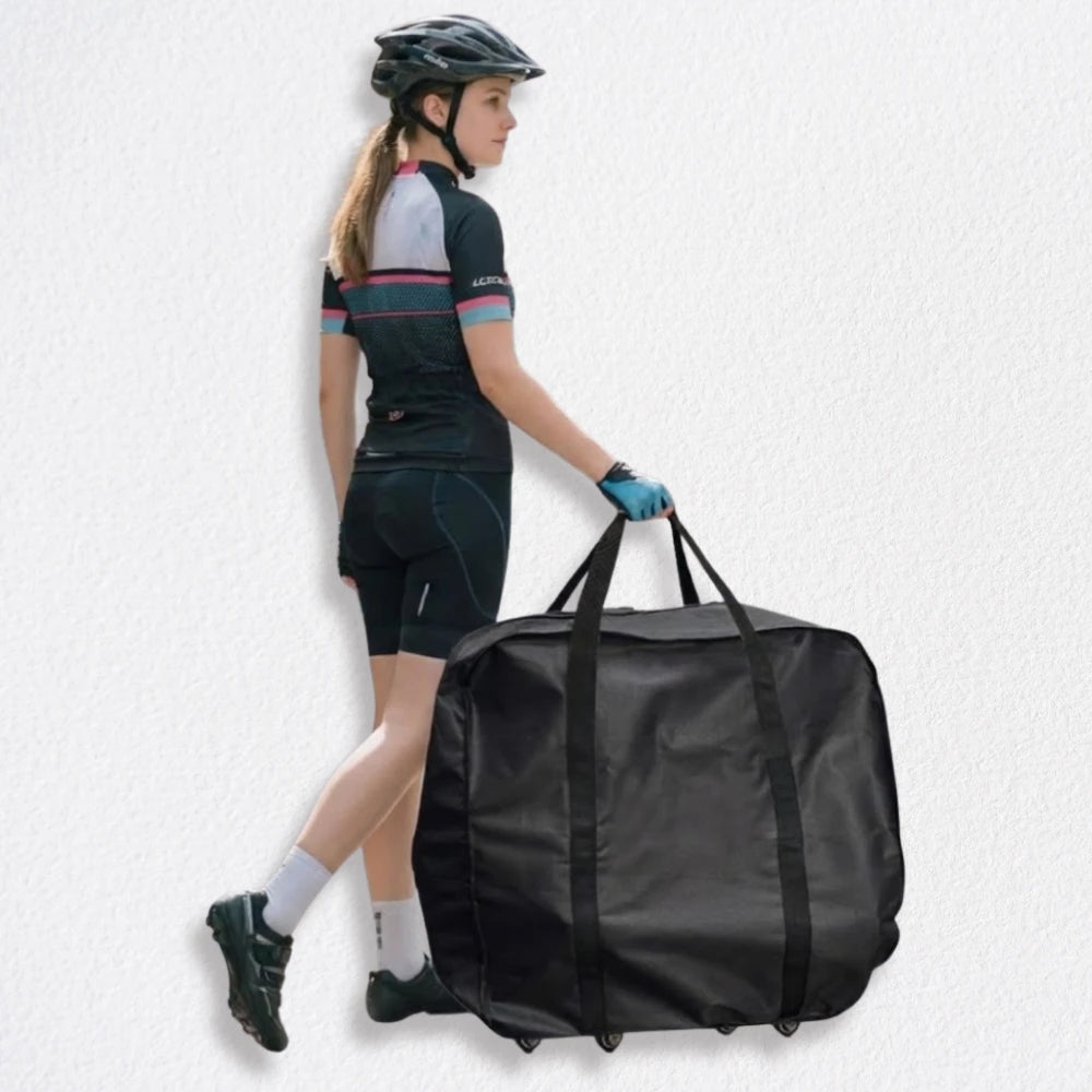 Folding Bike Bag with Universal Wheels
