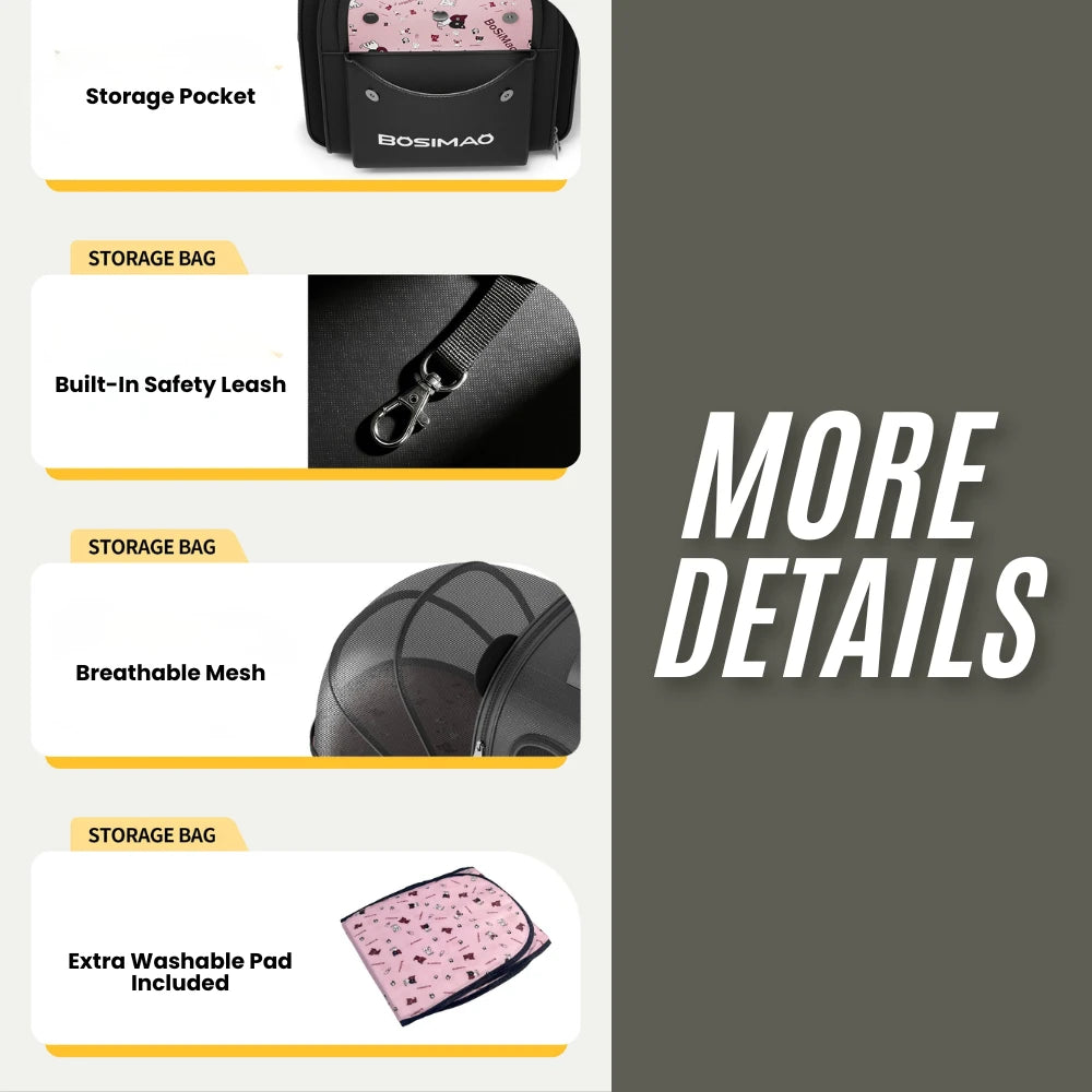 FlexCove Expandable Pet Backpack
