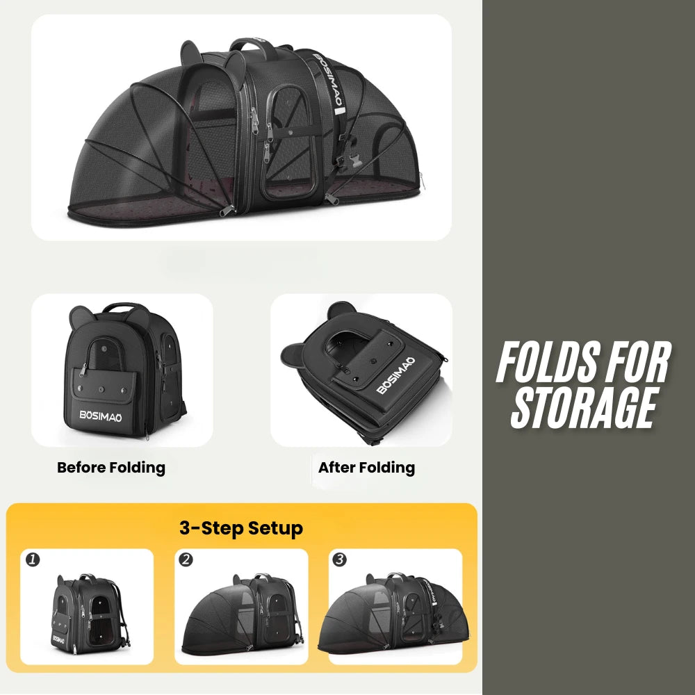 FlexCove Expandable Pet Backpack