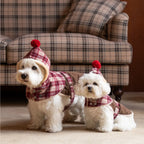 Mulled Berry Plaid Dog Jacket