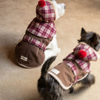 Mulled Berry Plaid Dog Jacket