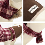Mulled Berry Plaid Dog Jacket