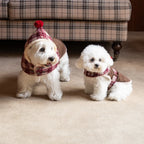 Mulled Berry Plaid Dog Jacket