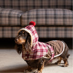 Mulled Berry Plaid Dog Jacket
