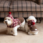 Mulled Berry Plaid Dog Jacket