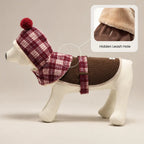Mulled Berry Plaid Dog Jacket