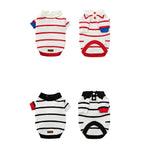 Preppy Stripe Dog Polo Sweater