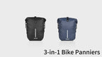 3-in-1 Convertible Bike Pannier Backpack