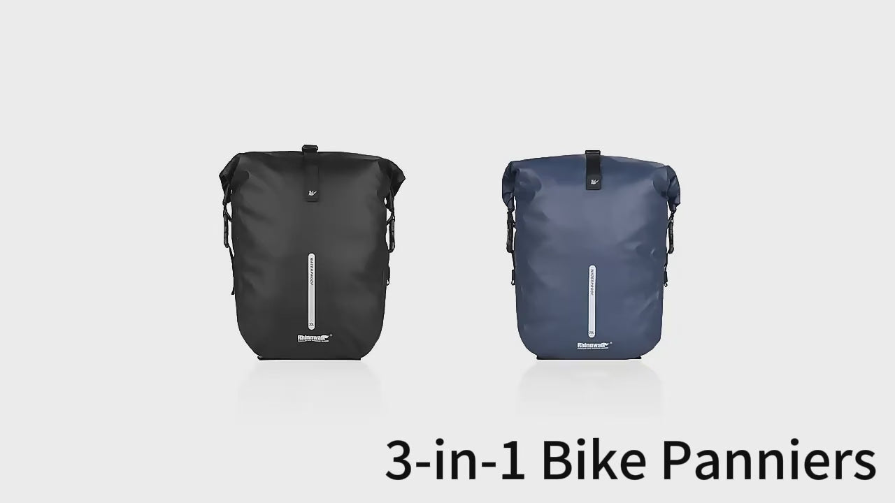 3-in-1 Convertible Bike Pannier Backpack