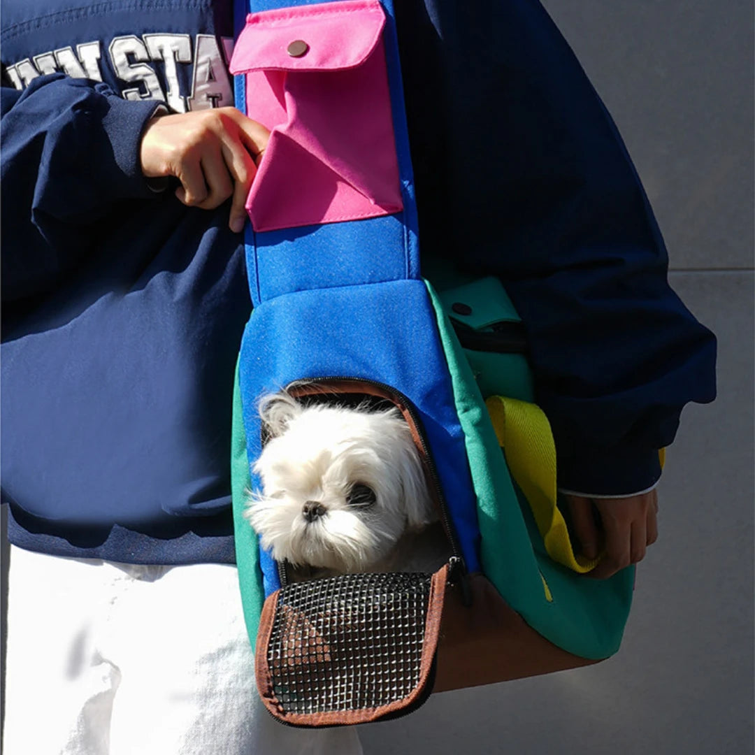 VarsityGrid Puppy Sling Bag