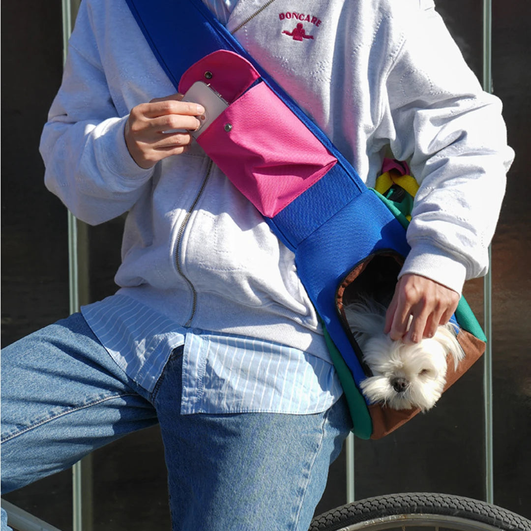 VarsityGrid Puppy Sling Bag