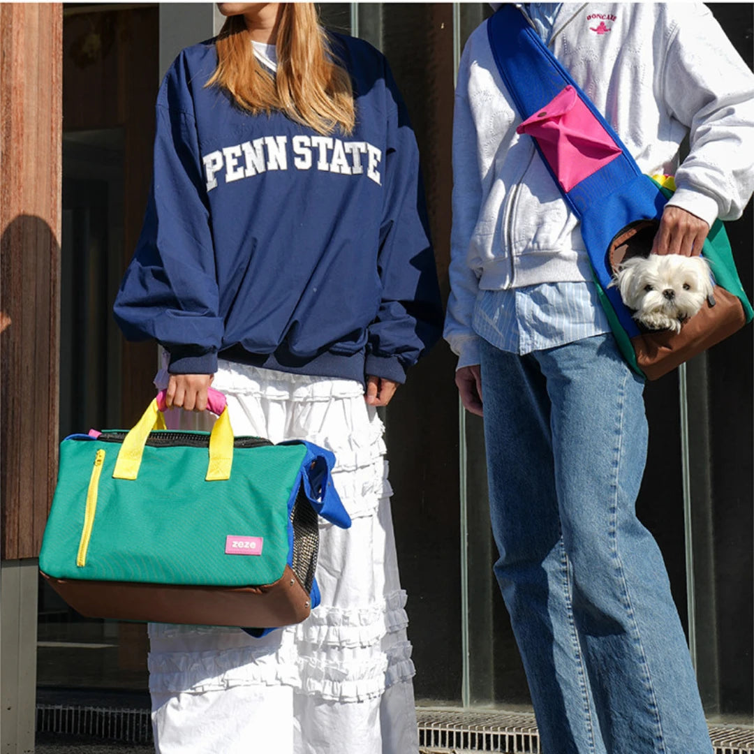 VarsityGrid Puppy Sling Bag