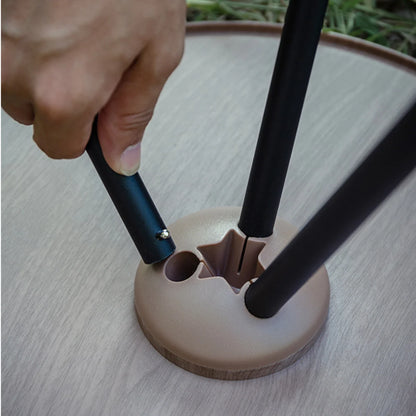 Folding Coffee Table-Adjustable Outdoor Side Table
