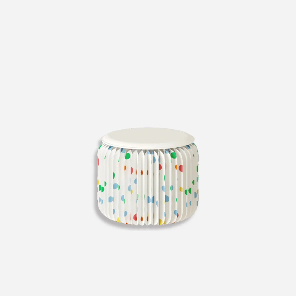 Eco Paper Folding Stool - Polka Dot