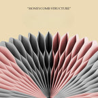 Eco Paper Folding Stool - Grey / Pink