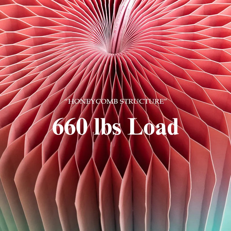 Eco Paper Folding Stool - Red / Purple Gradient