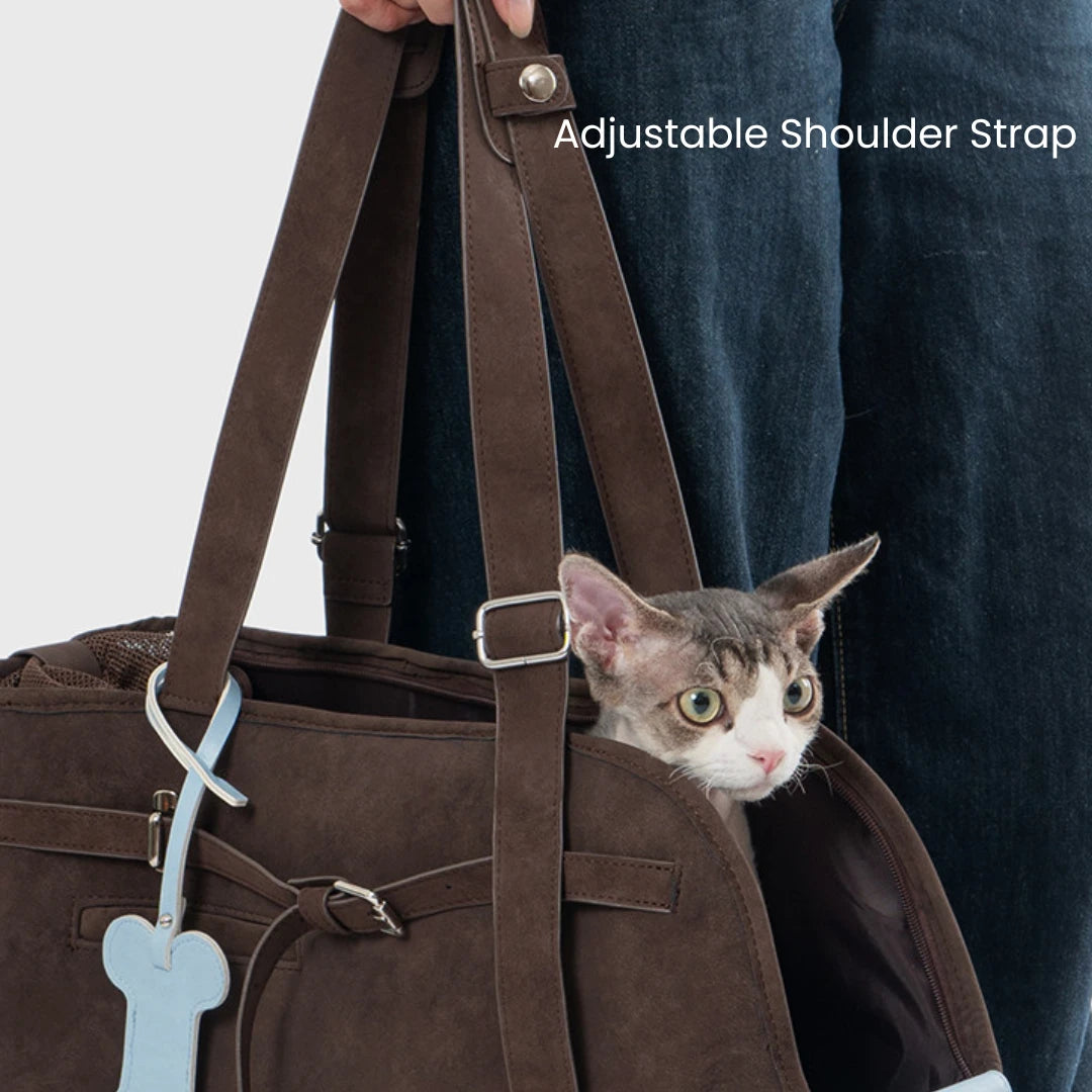 LoomWeave Suede Pet Tote