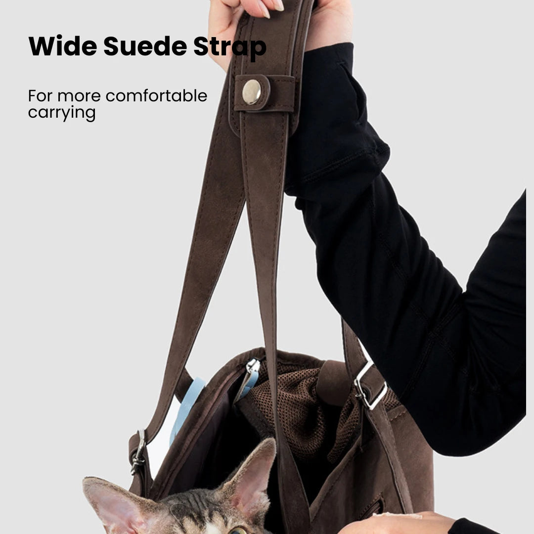 LoomWeave Suede Pet Tote