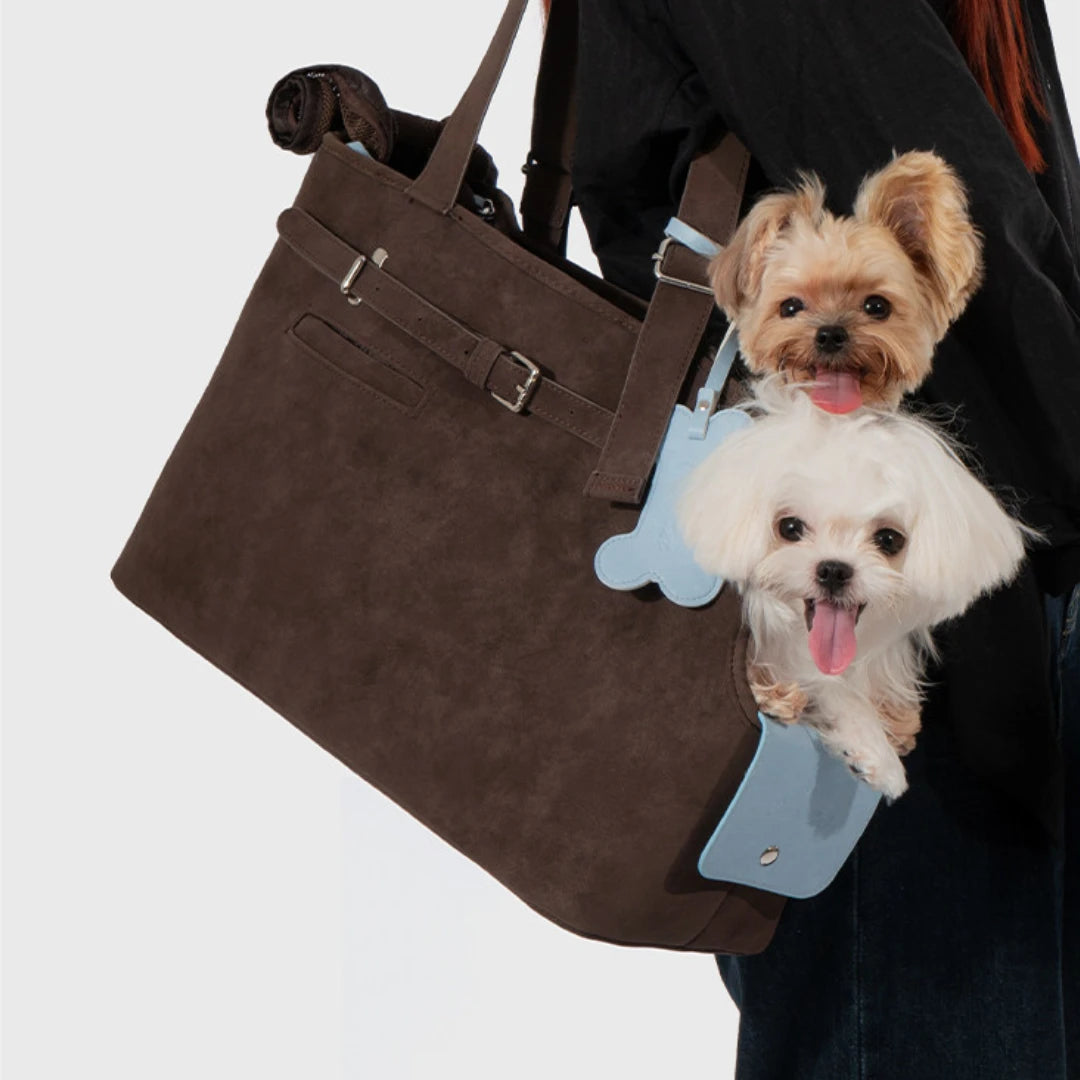 LoomWeave Suede Pet Tote