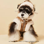 Tawney Plaid Dog Vest