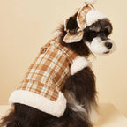 Tawney Plaid Dog Vest
