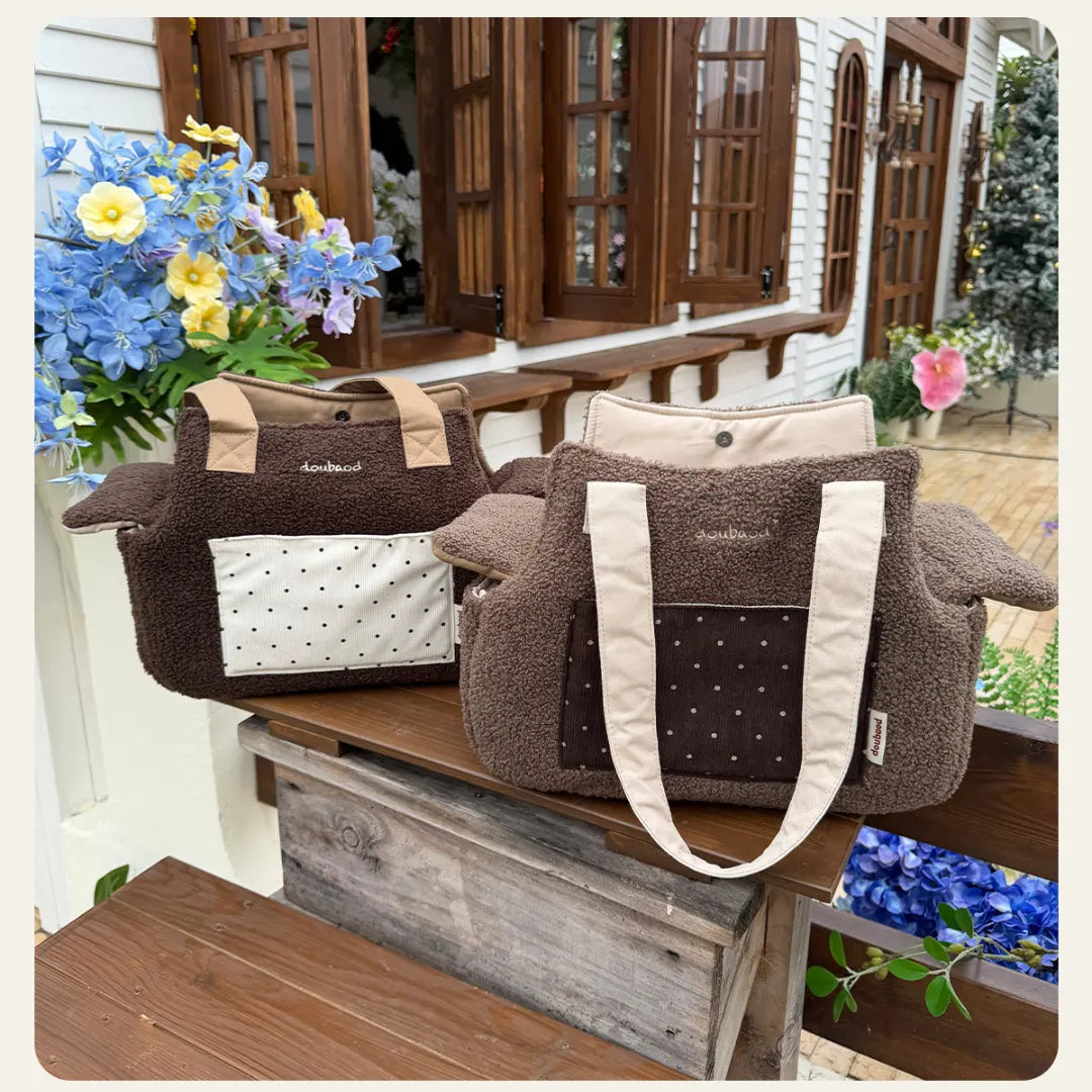 Teddy Fleece Pet Tote Carrier