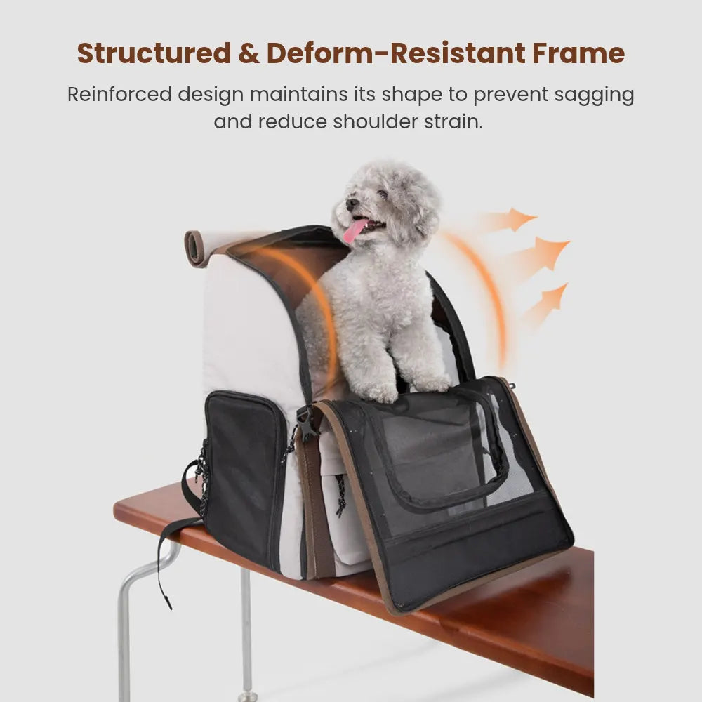 Free Departure Roll-Up Pet Backpack