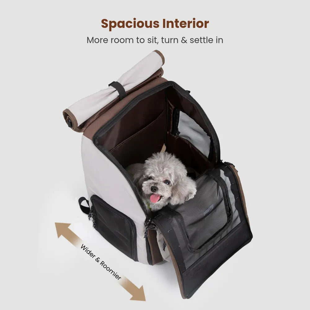 Free Departure Roll-Up Pet Backpack
