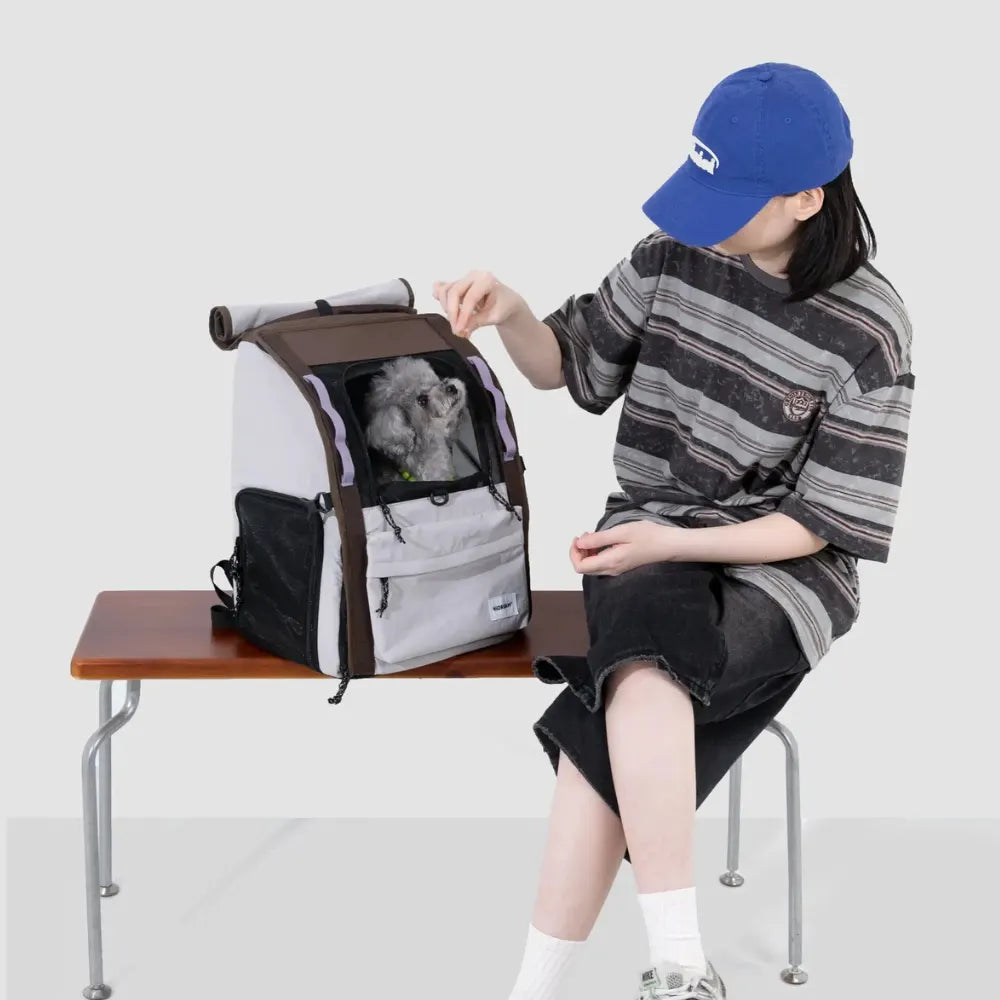 Free Departure Roll-Up Pet Backpack