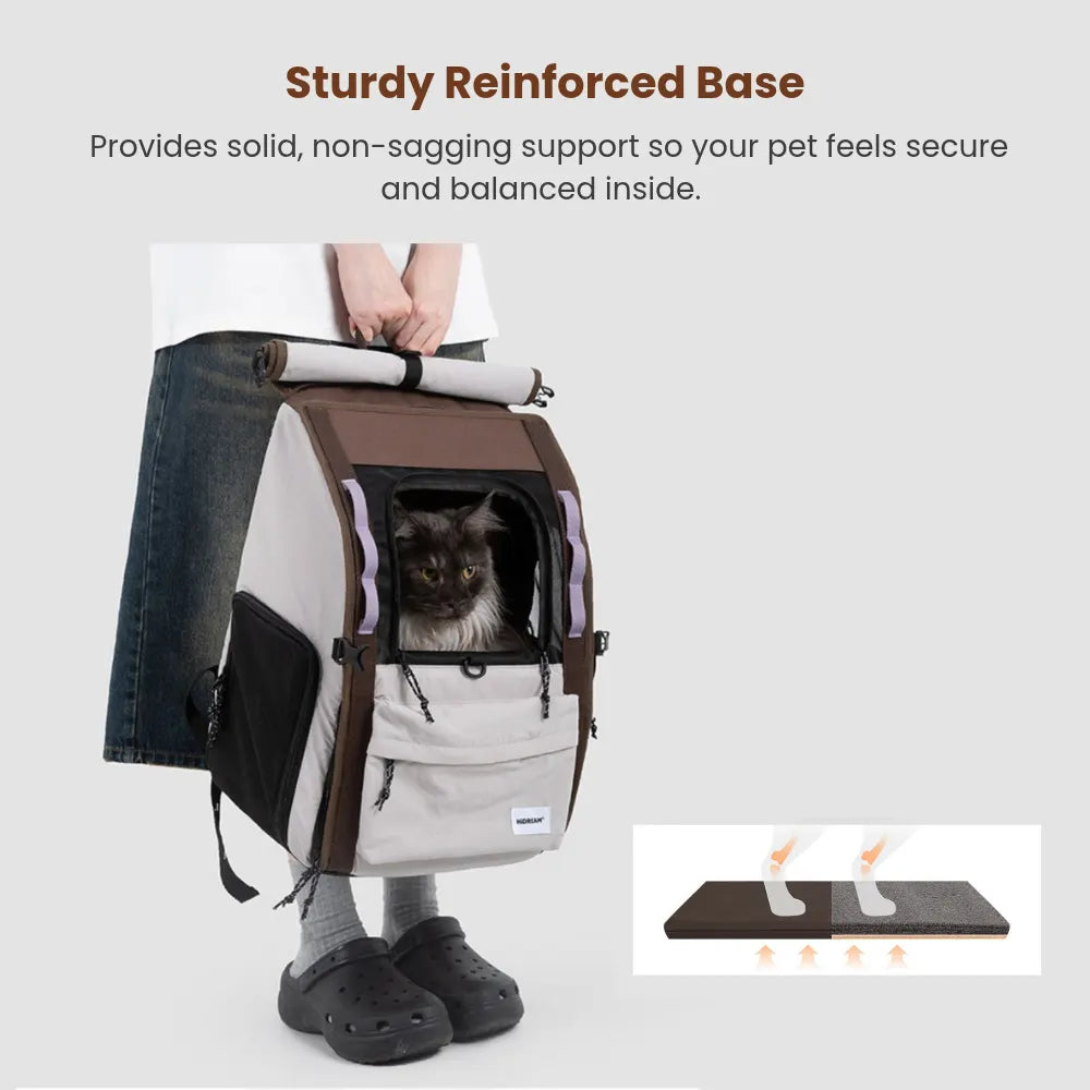 Free Departure Roll-Up Pet Backpack