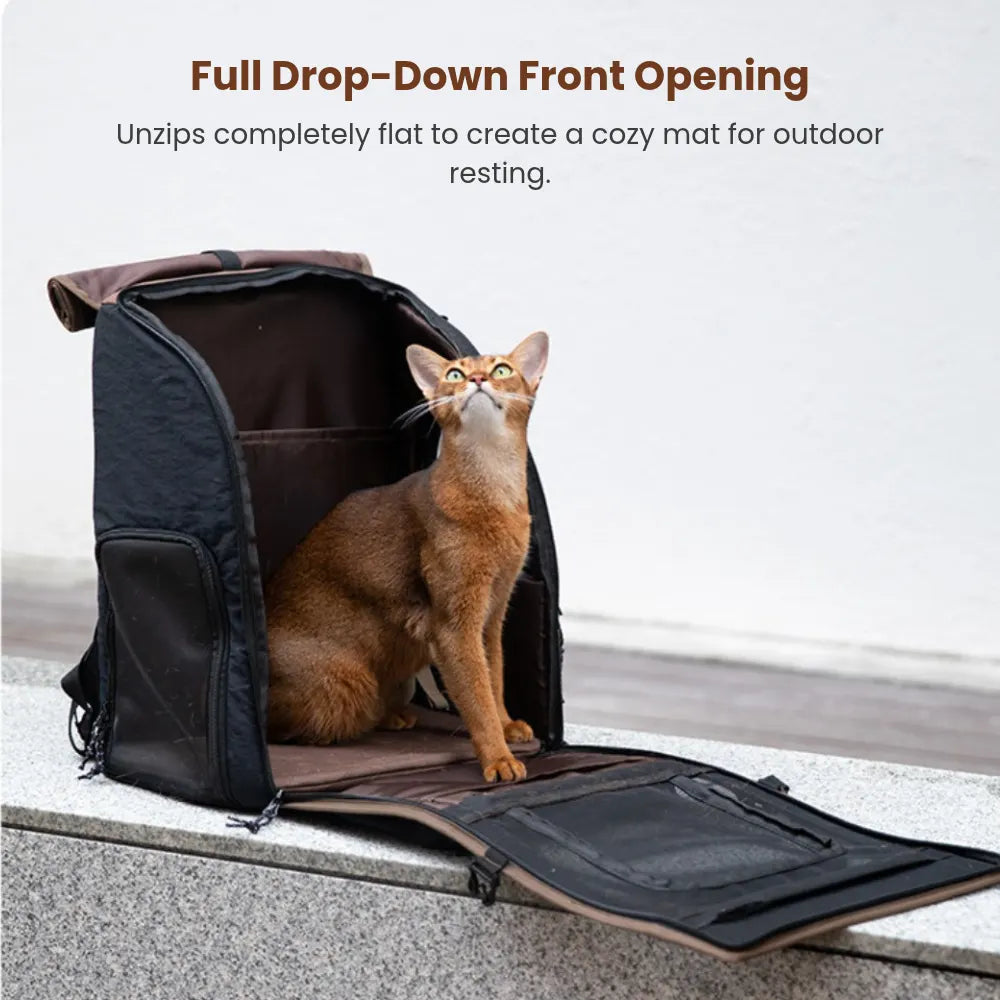 Free Departure Roll-Up Pet Backpack