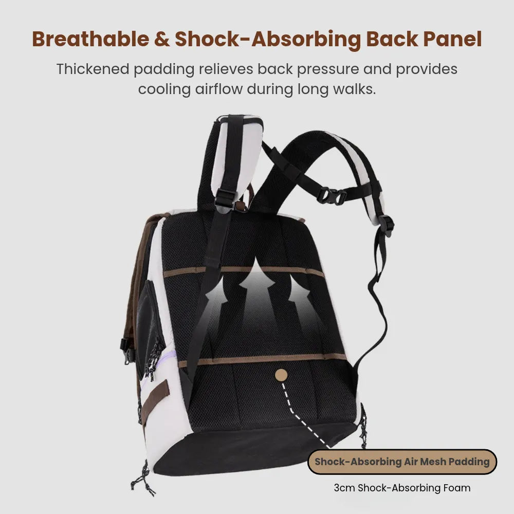 Free Departure Roll-Up Pet Backpack